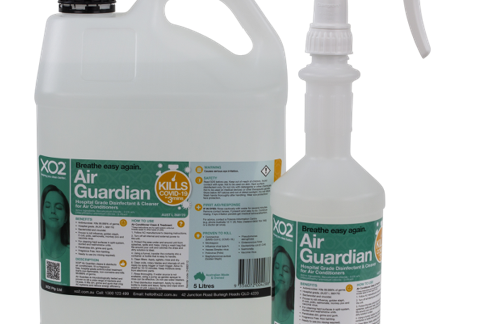 Air Guardian - Air Conditioner Disinfection Treatment & Cleaner, Hospital Grade TGA Listed