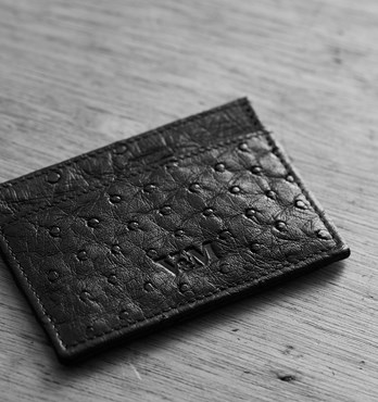 Card Holder Ostrich leather  Image