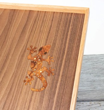 Marquetry Gecko Tray Image