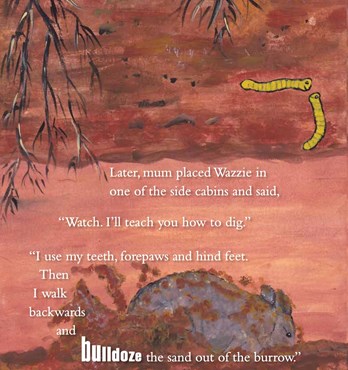 Children's Book - Wazzie's little Adventure (wombat) Image