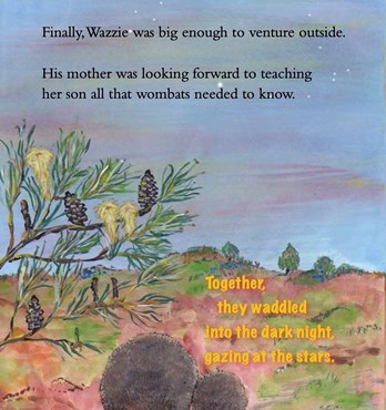 Children's Book - Wazzie's little Adventure (wombat) Image