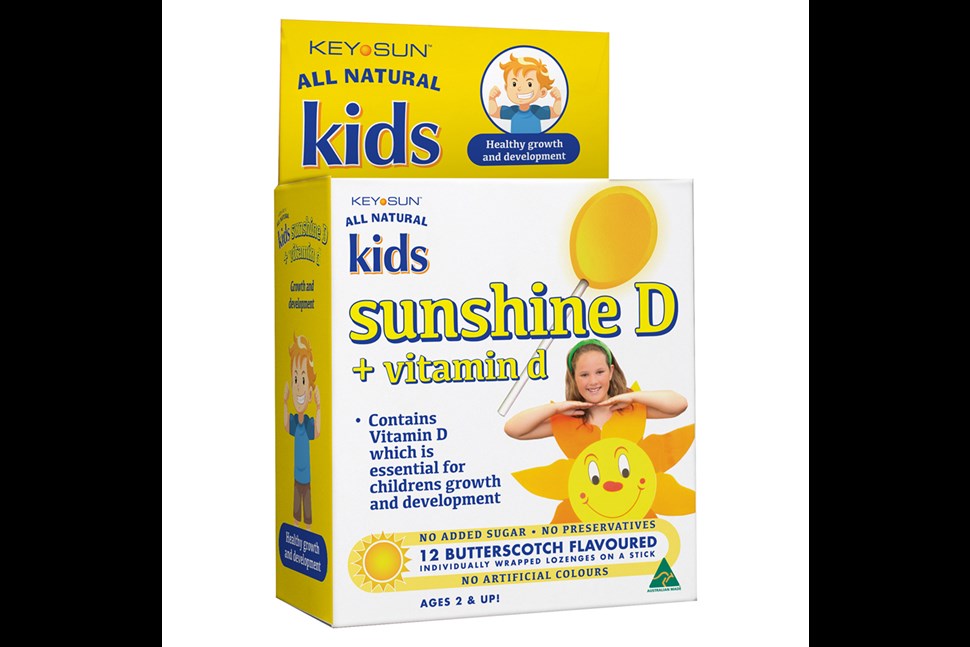 Key Sun All Natural Kids - SUNSHINE D + VITAMIN D - LOZENGES ON A STICK