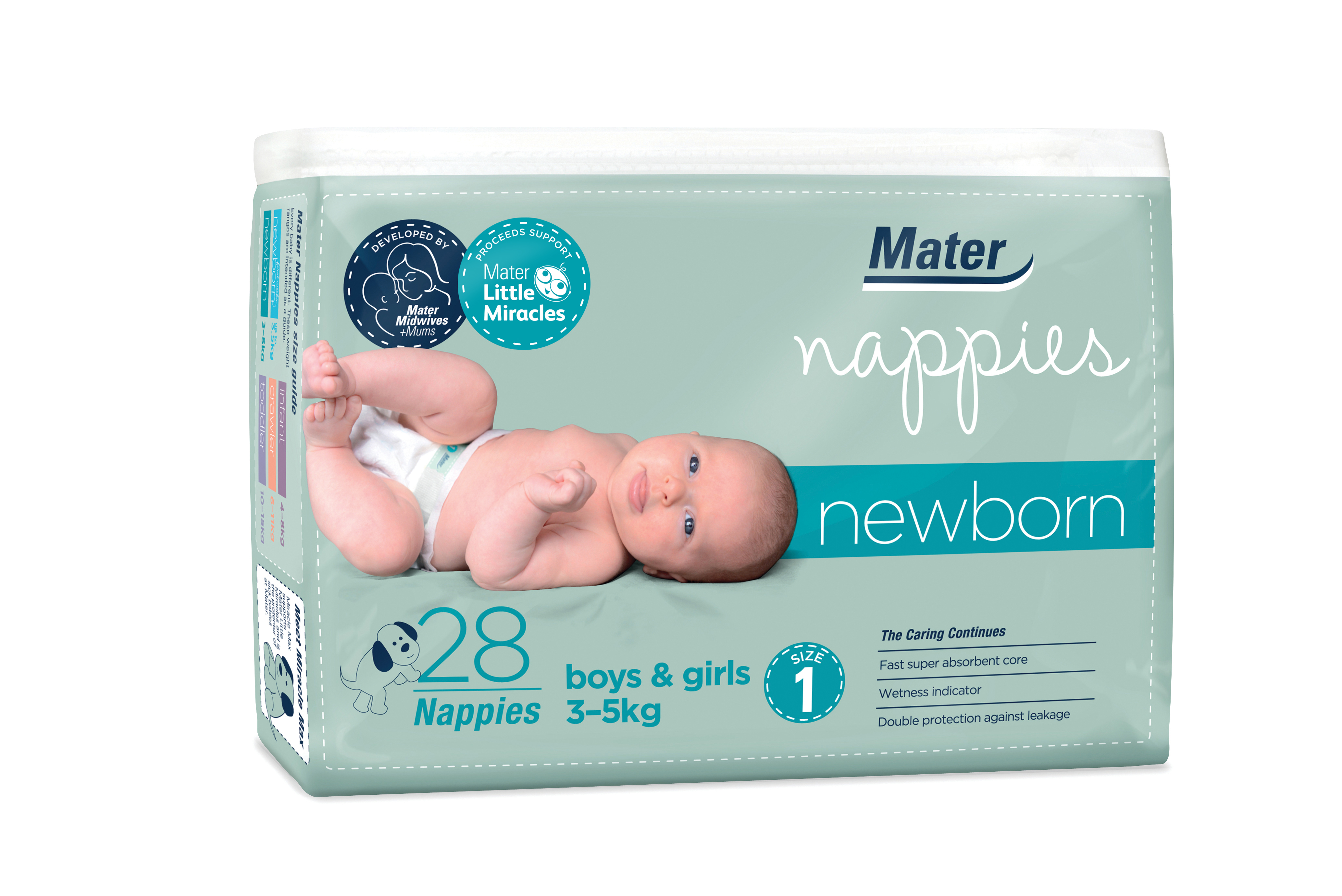 Mater Nappies Newborn Size 1 35kg The Australian Made Campaign
