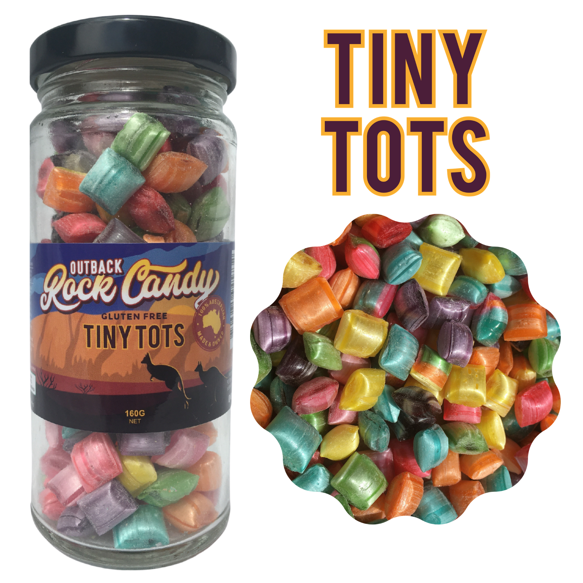 Outback Rock Candy Tiny Tots 160g The Australian Made Campaign 6959