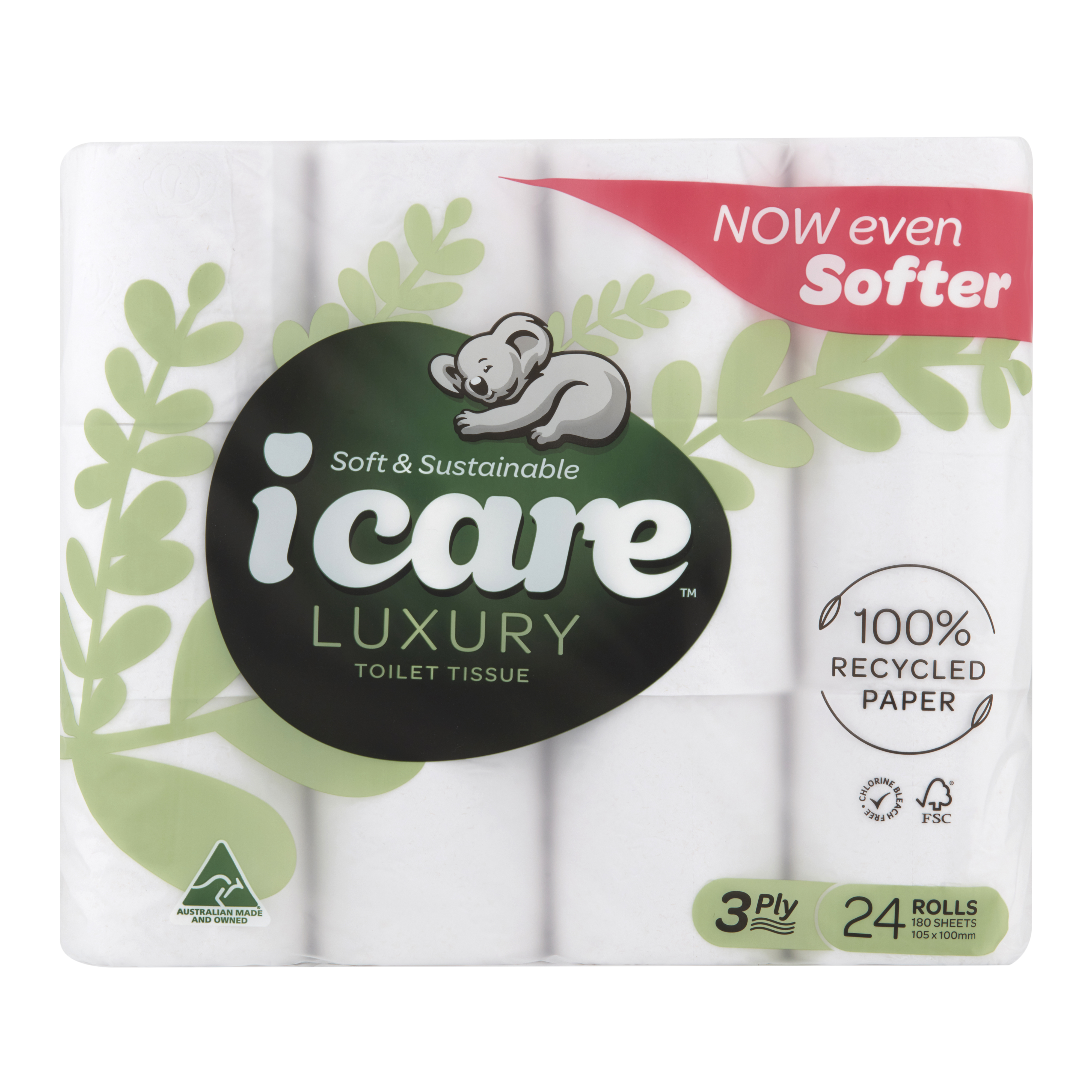 icare 24pk Toilet Paper - The Australian Made Campaign