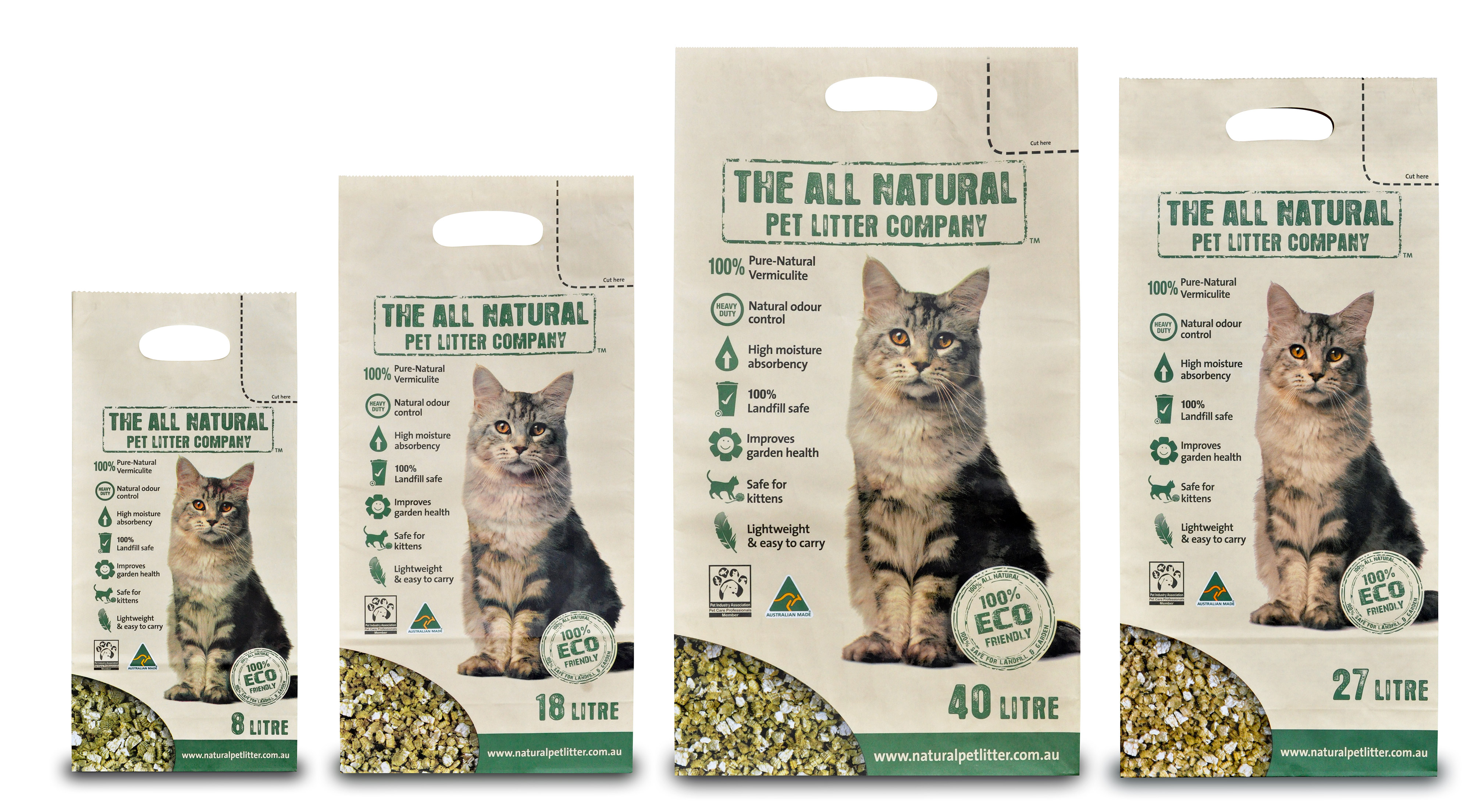 The All Natural Pet Litter Company- Pet Litter 8L - The Australian Made