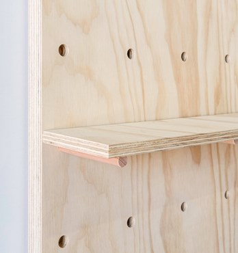 Pegboard Shelves Image