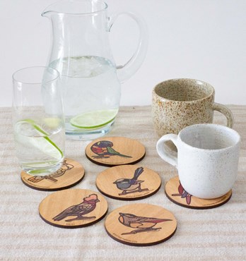 Australian Bird Coasters Image