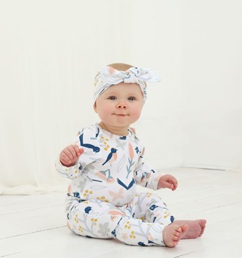 Pebble and Poppet Organic Cotton Baby Rompers Image