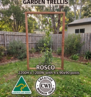 Landscaping from Creative Wooden Ideas - ROSCO,  HENDRIX and Bradford outdoor landscaping Trellis.  Direct from the Manufacuturer Image