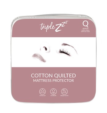 Triple Z™ Cotton Quilted Mattress & Pillow Protectors Image