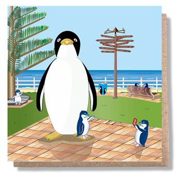 The Big Penguin Greeting Card