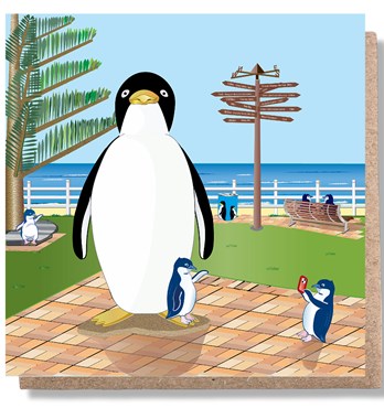 The Big Penguin Greeting Card Image