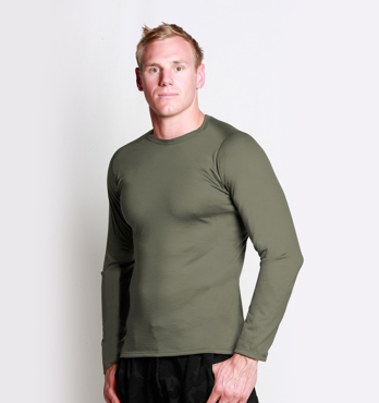 Long Sleeve Crew Neck Merino T-Shirt 175gsm Image
