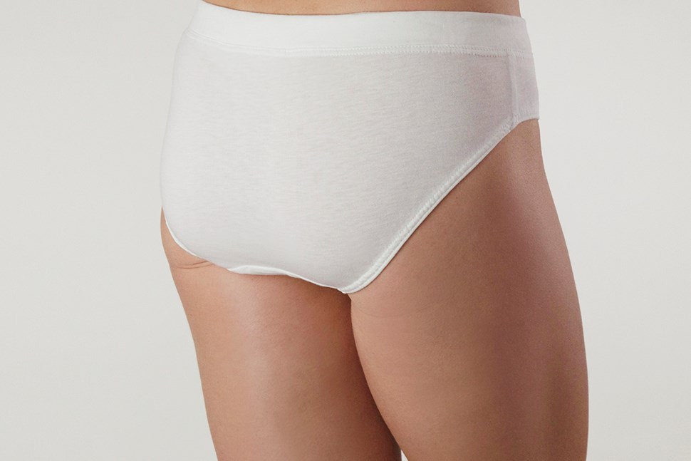 Comfy Bum Knickers - Single Colour Five Set - White