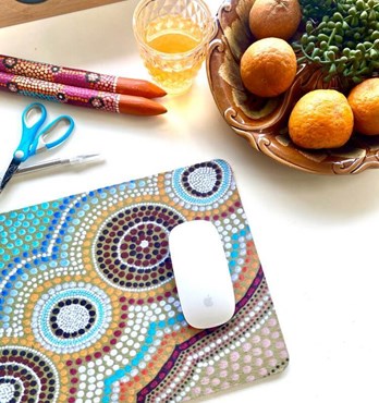 Aboriginal design mouse pads/placemats Image