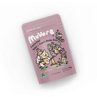 Freeze Dried Rabbit & Organic Medley Bites