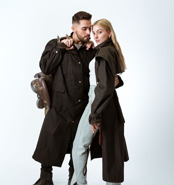 Unisex Full-length Oilskin Riding Coat Image