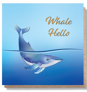 Whale Hello Greeting Card Image