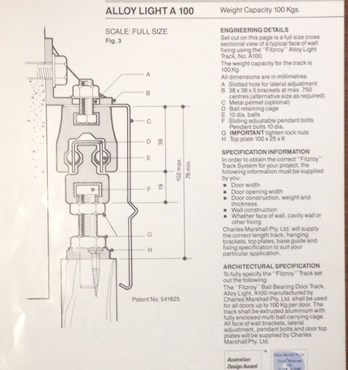 Fitzroy Sliding Door Tracks Image
