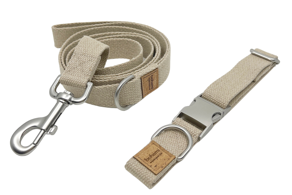Hemp Dog Collar & Lead Set