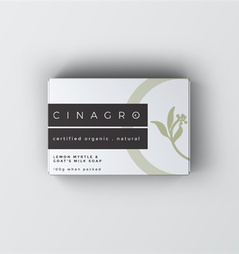 Cinagro Bath & Body Certified Organic Lemon Myrtle & Goat's Milk Soap Image