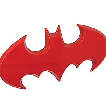 Fan Emblems Batman 3D Car Badge - 1989 Batwing Logo (Red Chrome) Image