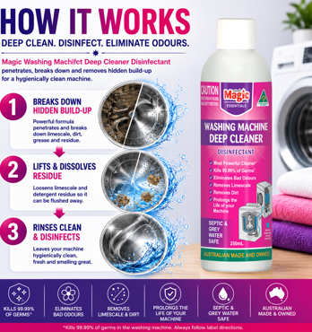 Magic Washing Machine Deep Cleaner & Disinfectant 250mL Image