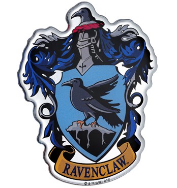 Fan Emblems Harry Potter Domed Chrome Car Decal - Ravenclaw Crest Image