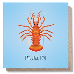 Eat Cray Love Greeting Card