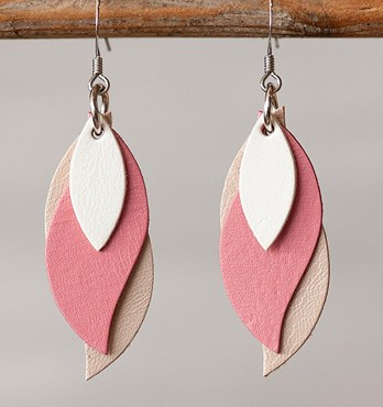 Australian Leather Leaf Earrings Image