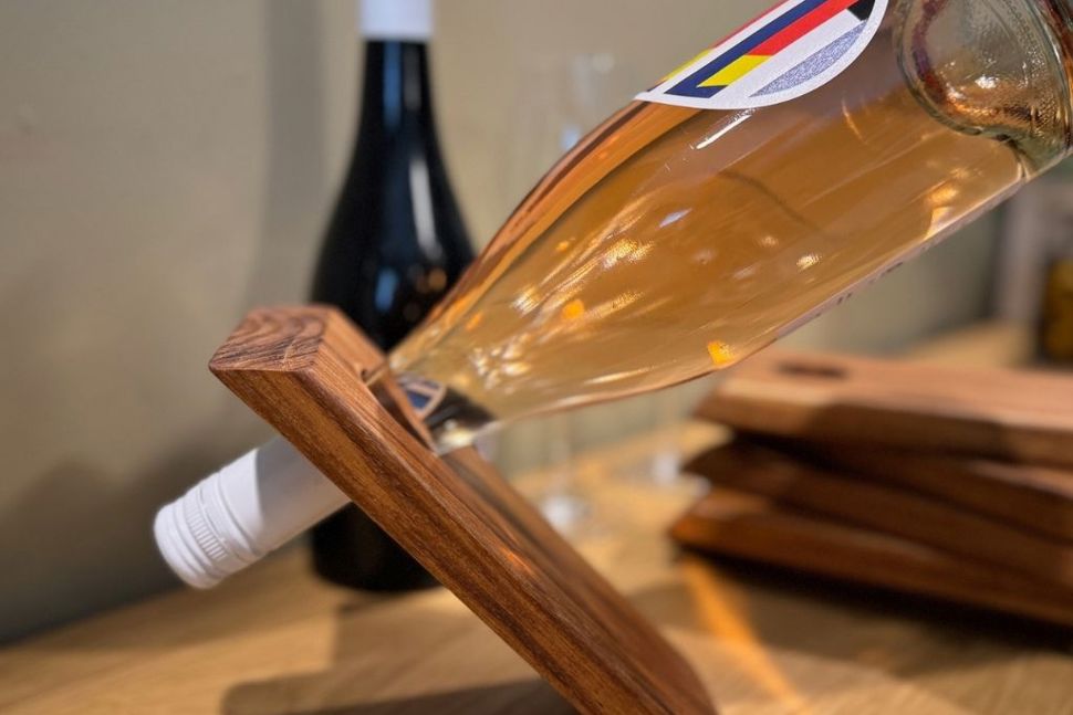 Floating Hardwood Wine Stands