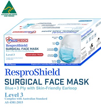 Ausmedio ResproShield Surgical Face Mask Level 3 Image