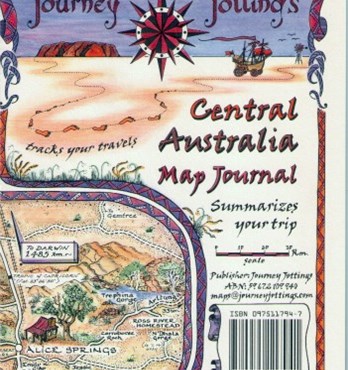 Central Australia Map Journal Image