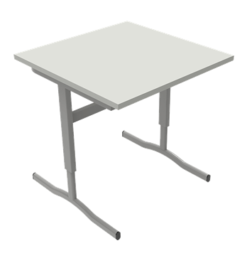 Adjustable T-Leg Table Rigid Edge Image