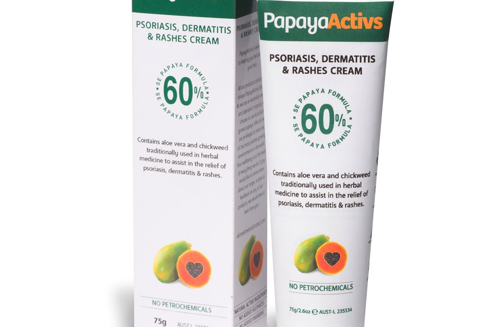 PapayaActivs Psoriasis, Dermatitis & Rashes Cream 75g 