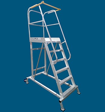 Allweld Industrial Ladders - Order Picking Ladder Image