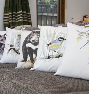 Spotted Robin Cushion Covers Image