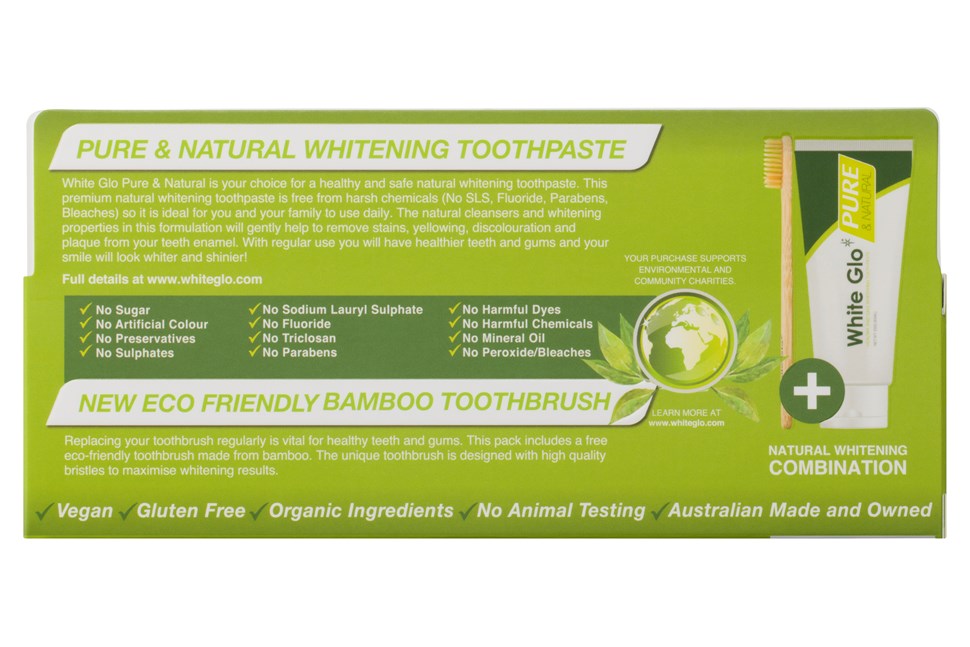 White Glo Pure and Natural Whitening Toothpaste