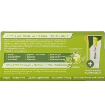 White Glo Pure and Natural Whitening Toothpaste Image