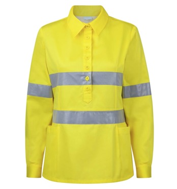 Signature Women’s Hi Vis Polo Style Safety Work Shirt Image