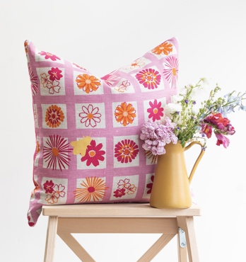 Screen Printed Linen Cushions Image