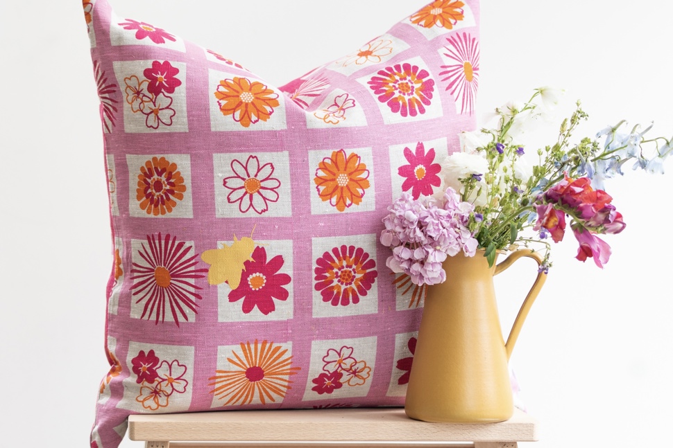 Screen Printed Linen Cushions