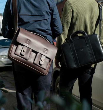 Marquis Modern Leather Satchel Image