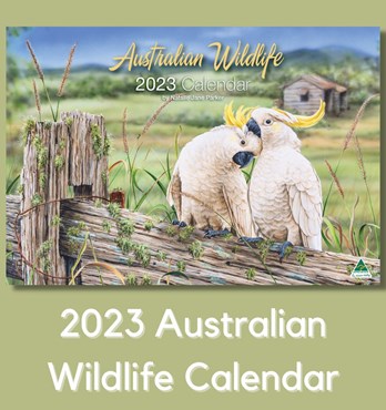 Large Australian Wildlife 2023 Wall Calendar Image