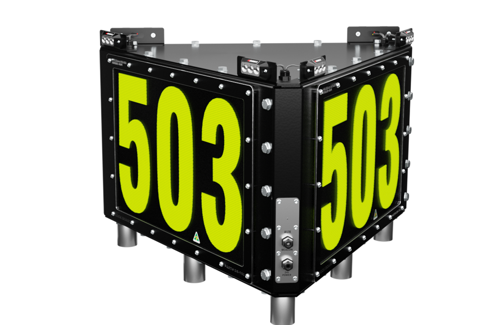 Rock Board DS-701 Triangle Custom LED ID Sign