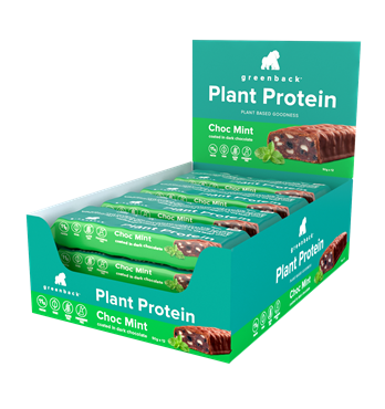 Greenback Plant Protein Choc Mint Bar 50g Image
