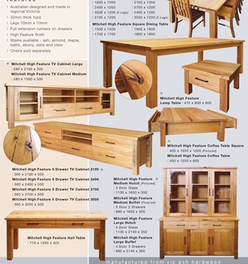 Mitchell Timber Furniture range Image