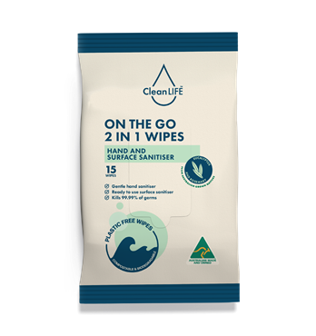 CleanLIFE On The Go 2 in 1 Wipes Image