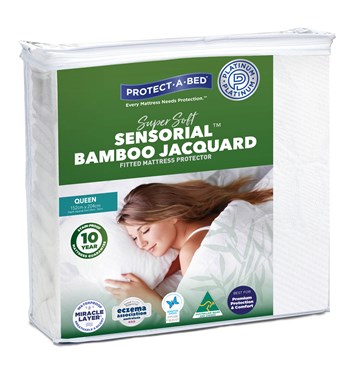 Sensorial™ Bamboo Jacquard Mattress & Pillow Protectors Image
